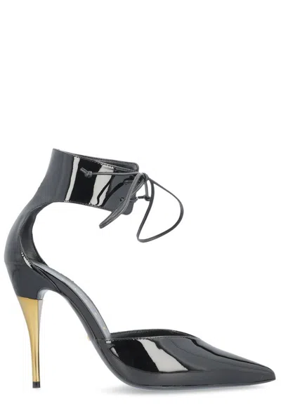 Gucci Pointed Toe High Heel Pumps In Black