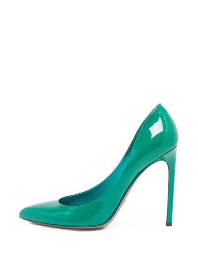 Pre-owned Gucci Pointed Toe Pumps In Green