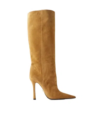 Gucci Pointed-toe Ankle Boots In Brown