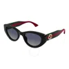 Gucci Polarized Grey Gradient Cat Eye Ladies Sunglasses Gg1862s 005 52