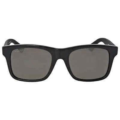 Pre-owned Gucci Polarized Grey Square Men's Sunglasses Gg0008s 002 53 Gg0008s 002 53 In Gray