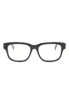 Gucci Polished Square-frame Glasses In Black