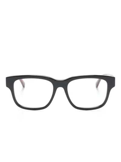 Gucci Polished Square-frame Glasses In Black