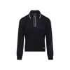 Gucci Long Sleeves Wool Polo Collar Sweater In Black