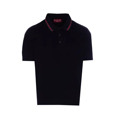 Gucci Wen Polo In Blue