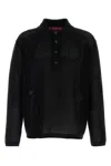 Gucci Crochet Polo Shirt With Collar And Mesh Texture In Multi