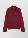 Gucci Women Ultrafine Wool Polo Shirt In Red