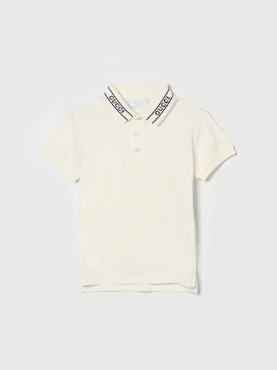 Gucci Polo Shirt Kids  In White