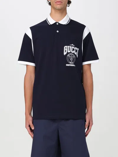 Gucci Polo Shirt Men Blue