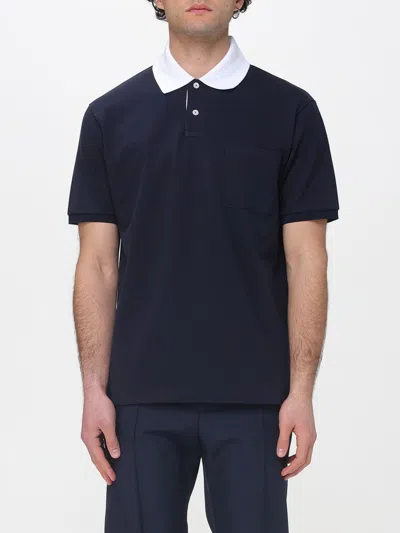 Gucci Men Midnight Blue Stretch Piquet Polo Shirt