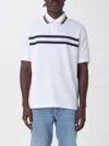 Gucci Stretch Piquet Polo Shirt With Striped Print In White