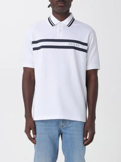 GUCCI GUCCI POLO SHIRT MEN WHITE