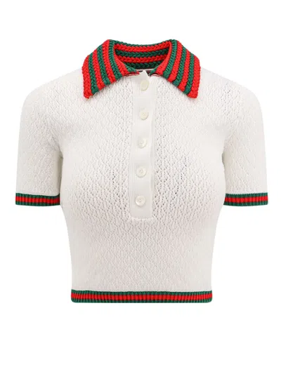 Gucci Polo Shirt In White