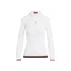 Gucci Web-stripe Polo Top In White