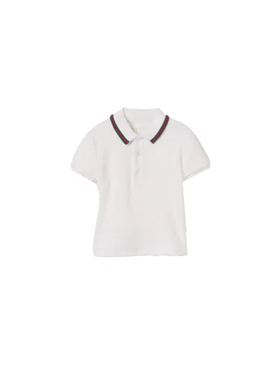 Gucci Polo With Logo In White
