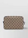 Gucci Polyester Shoulder Bag Leather Piping