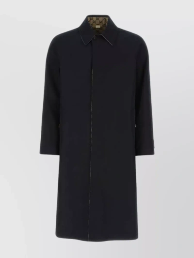 GUCCI POLYESTER TRENCH COAT WITH BACK VENT AND BUTTONED CUFFS