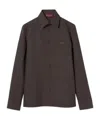 Gucci Polyester Twill Shirt With Horsebit In Gray