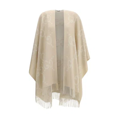 Gucci Poncho Huge Gg In Brown