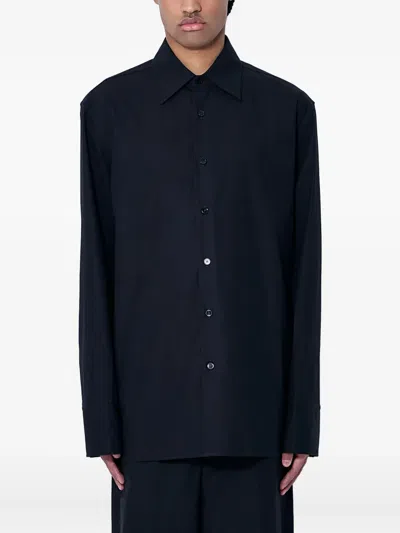 Gucci Poplin Shirt In Black