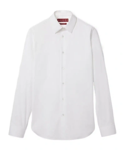 Gucci Poplin Shirt In White