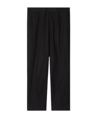 Gucci Poplin Trousers In Black