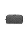 Gucci Medium Ophidia Interlocking Gg Pattern Washbag In Gray