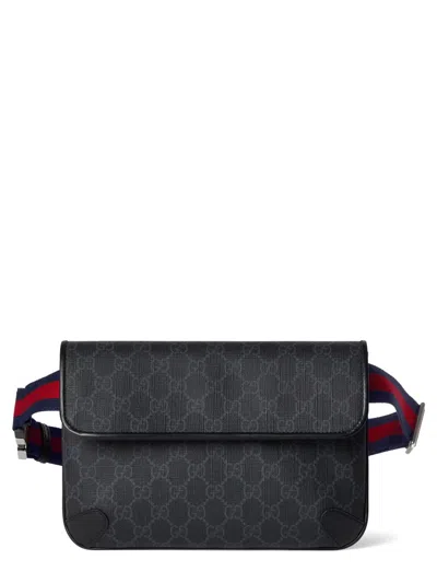 Gucci Pouch Gg Black Small Size In Blue