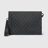 Gucci Pouch With Gg Detail In Beige