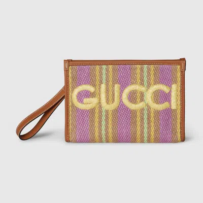 Gucci Pouch With  Logo In Multi