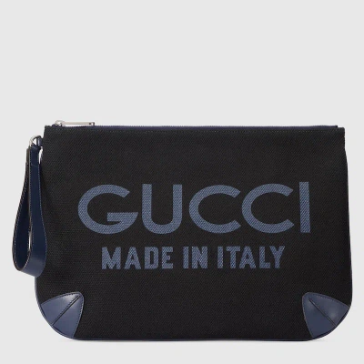 Gucci Pouch With  Print In Black