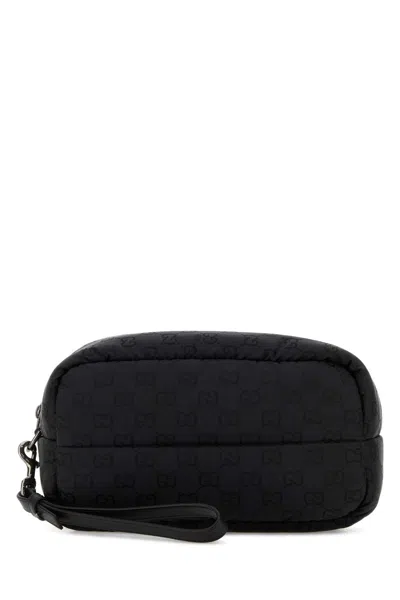 Gucci Pouch With Removable Handle In Black