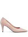 GUCCI POWDER LEATHER PUMPS FOR WOMEN
