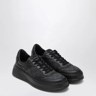 Gucci Premium Gg Supreme Fabric Trainer For Men In Black