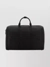 Gucci Premium Leather Travel Bag With Top Handle In Black