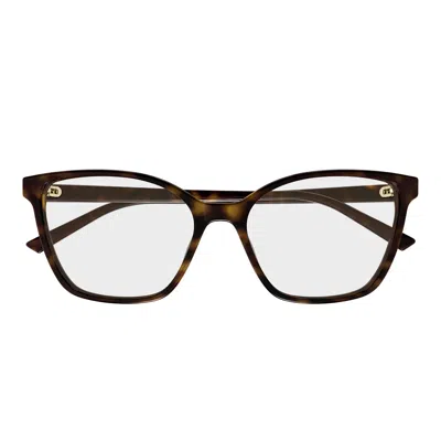 Gucci Prescription Glasses Gg1995 O 006 Brown/transparent Women In Red
