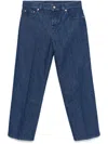 Gucci Women Straigh Leg Denim Jeans In Blue