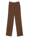 Gucci Pressed-crease Trousers In Brown