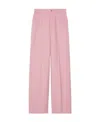 Gucci Pressed-crease Wool Tailored Trousers In Pink