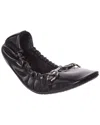 Gucci Prima Leather Ballet Flat In Multi