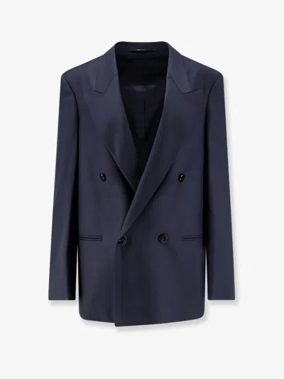 Gucci Primavera Light Wool Blazer In Blue