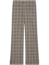 Gucci Plaid Wool Trousers