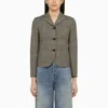 GUCCI GUCCI PRINCE OF WALES SINGLE-BREASTED JACKET IN WOOL WOMEN
