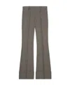 Gucci Prince Of Walles Check Flared Trousers In Gray