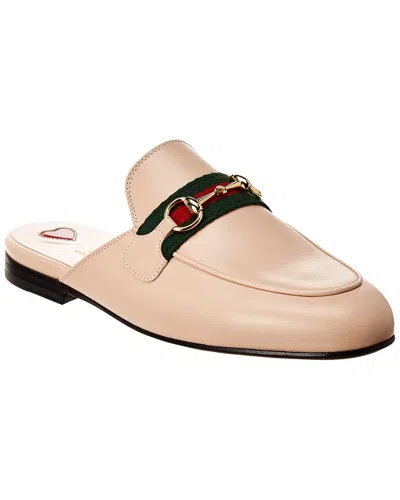 Gucci Princetown Leather Slipper In Pink