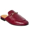 Gucci Princetown Leather Slipper In Red