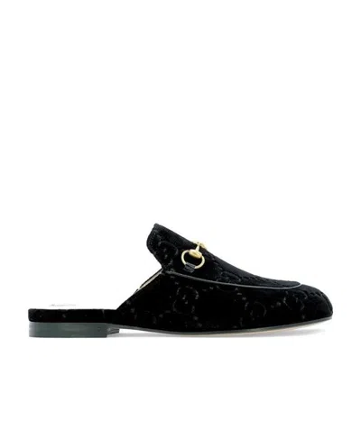Gucci Princetown Muller Shoes In Black
