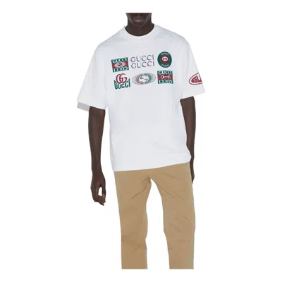 Gucci Print Cotton Jersey T-shirt 'white'