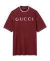 Gucci Cotton Jersey T-shirt With Print In Red