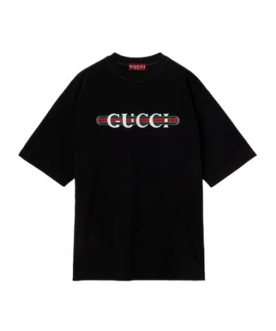 GUCCI GUCCI PRINTED JERSEY T-SHIRT
